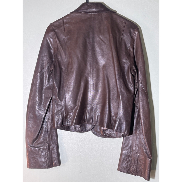 Women's Danier Leather Jacket XS Brown - Picture 2 of 12